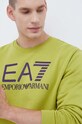 EA7 Emporio Armani bluza bawełniana zielony 6RPM16.PJSLZ