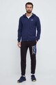 Bavlněná mikina EA7 Emporio Armani 6RPM53.PJ05Z námořnická modř AW23