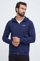 Bavlněná mikina EA7 Emporio Armani námořnická modř 6RPM53.PJ05Z