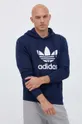 темно-синій Бавовняна кофта adidas Originals Чоловічий