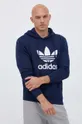 mornarsko modra Bombažen pulover adidas Originals Moški