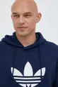 σκούρο μπλε Βαμβακερή μπλούζα adidas Originals