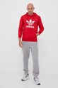 Хлопковая кофта adidas Originals IM4497 красный AW23