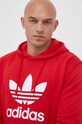 Хлопковая кофта adidas Originals красный IM4497