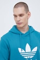 Хлопковая кофта adidas Originals бирюзовый IM4498