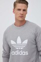 adidas Originals hanorac de bumbac gri IM4501