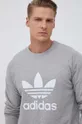 сірий Бавовняна кофта adidas Originals