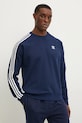 adidas Originals bluza 3-Stripes print bleumarin IM4515