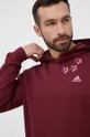 burgundia adidas felső