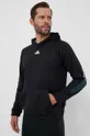 adidas Performance edzős pulóver Train Icons fekete