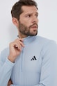 Tréningová mikina adidas Performance Training Essentials modrá IJ9620