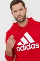 rdeča Bombažen pulover adidas