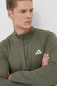 zöld adidas Performance edzős pulóver Train Essentials