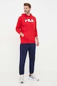 Кофта Fila FAU0068.9BYX красный AW23