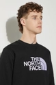 The North Face bluza bawełniana Drew Peak Crew NF0A4SVRKY41 czarny