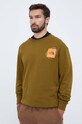 The North Face felpa in cotone NF0A8531BEB1 verde AW23