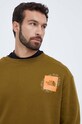 The North Face felpa in cotone verde NF0A8531BEB1