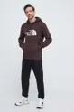 The North Face cotton sweatshirt Drew Peak Hoodie brown