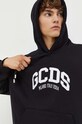 GCDS felpa in cotone nero FW23M100681