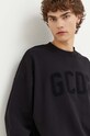 GCDS felpa in cotone nero FW23M110115