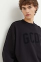 Bavlnená mikina GCDS čierna FW23M110115