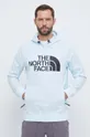niebieski The North Face bluza sportowa Tekno Logo Męski