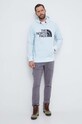 The North Face bluza sportowa Tekno Logo NF0A82V6I0S1 niebieski AW23