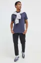 Βαμβακερό μπλουζάκι Abercrombie & Fitch μωβ