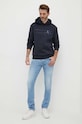 Armani Exchange bluza 6RZMKB.ZJXBZ granatowy AW23