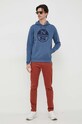 Bavlnená mikina North Sails 691161 modrá AW23