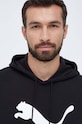 Puma hanorac de bumbac negru 530084