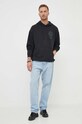 Marc O'Polo bluza bawełniana DENIM 366400054058 czarny AW23