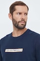 Bavlnená mikina Emporio Armani Underwear tmavomodrá 111785.3F573