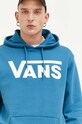 Vans hanorac de bumbac albastru VN0A456BGC61