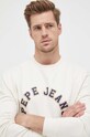 Pepe Jeans pamut melegítőfelső Westend bézs PM582524.803