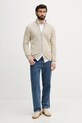Gant kardigan bawełniany 8030164 beżowy SS26
