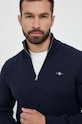 Gant pulover de bumbac bleumarin 8030170