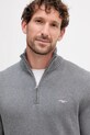 Gant sweter bawełniany szary 8030170