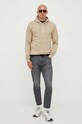 Хлопковая кофта Gant 2037020 бежевый SS24