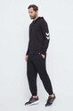 Hummel bluza bawełniana hmlLEGACY ZIP HOODIE 212566 czarny AW24