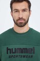 Хлопковая кофта Hummel 221309 зелёный AW23