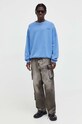 Μπλούζα American Vintage MIZU03EH23 μπλε AW23