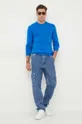 Volnen pulover United Colors of Benetton modra