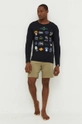 United Colors of Benetton longsleeve bawełniany x Disney czarny