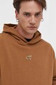 Μπλούζα Tommy Jeans καφέ DM0DM17785