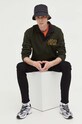 Bavlněná mikina Tommy Jeans DM0DM17801 hnědá AW23
