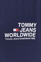 Βαμβακερή μπλούζα Tommy Jeans DM0DM17782 σκούρο μπλε