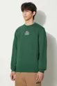 green Lacoste cotton sweatshirt