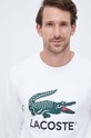 Бавовняна кофта Lacoste білий SH1281