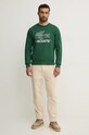 Хлопковая кофта Lacoste SH1281 зелёный AW24